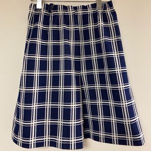 Vintage blue checkered skort